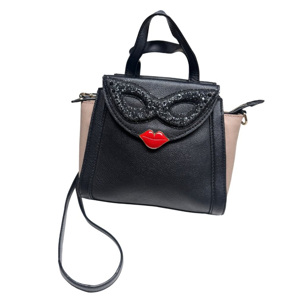 Kate Spade “Dress the Part” Mask Masquerade Small Adrien Satchel Bag | RARE